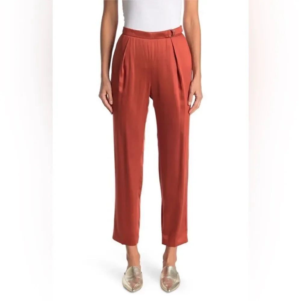 Ted Baker NWT Camilat Tapered Leg Trouser Pants in Rust Size 8